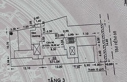 Bán gấp căn hộ 40m2 C/C đường Nguyễn Bá Tòng Q.Tân Bình