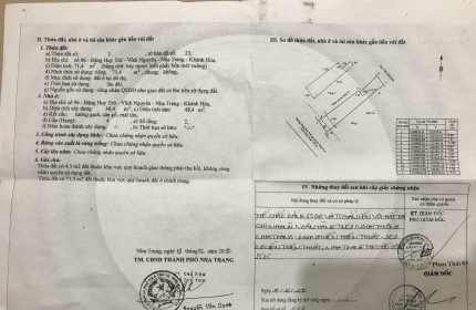 Chính chủ Bán nhà mặt tiền 96 Đặng Huy Trứ, Vĩnh Nguyên, Nha Trang.