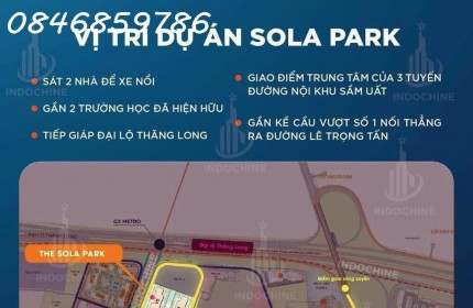 DỰ ÁN THE SOLA PARK,CHIẾT KHẤU 3% CHO 500 SUẤT BOOKING ĐẦU TIÊN-0846859786