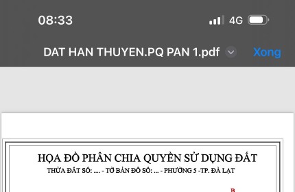 BÁN ĐẤT ĐẸP - Vị Trí Đắc Địa Tại Phường 5,TP Đà Lạt, Lâm Đồng