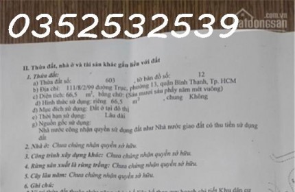 Bán nhà 111/8/2B Đặng Thuỳ Trâm, ngang 4,5m dài 15m giá 8,9 tỷ thương lượng