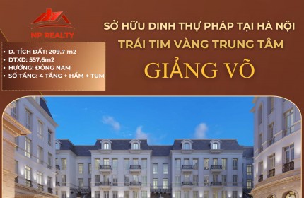 Chính chủ cần bán dinh thự Grandeur Palace 210m2 - 138B phố Giảng Võ – Trung tâm Hà Nội.