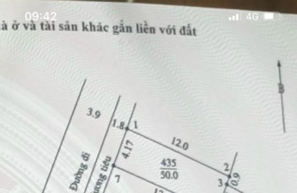 50m thụy hương,cách chợ và trục xe buýt 200m.giá nhỉnh 1 tỷ chút.