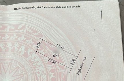 một lô duy nhất tại chúc lí ngọc hòa dt 69.9m đường ô tô thông tứ tung bán kinh vài trăm mét đầy đủ tiện ích