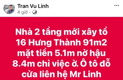 Nhà 2 tầng mới xây, tổ 16 hưng thành, TP Tuyên Quang  diện tích 91m2