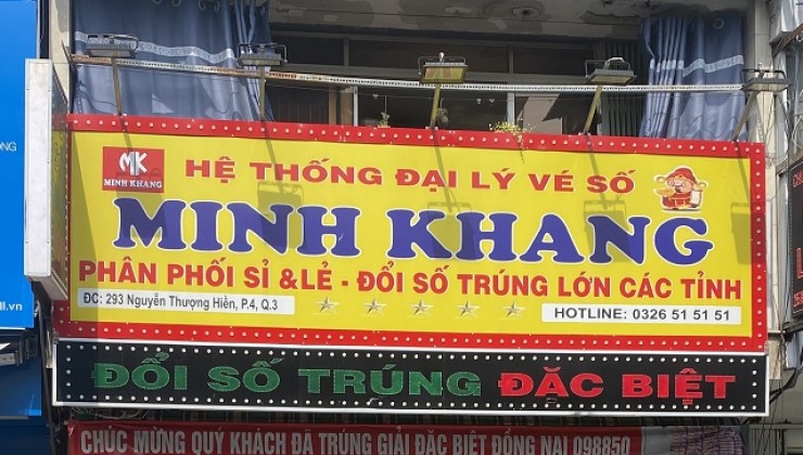 Cho thuê mặt bằng Mặt Tiền khu phố đi bộ 293 Nguyễn Thượng Hiền, P4, Quận 3