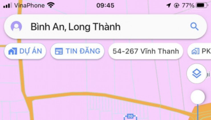 Bán đất MT đường Cầu Mên xã Bình An Long Thành 1678m2 giá 15,1tỷ