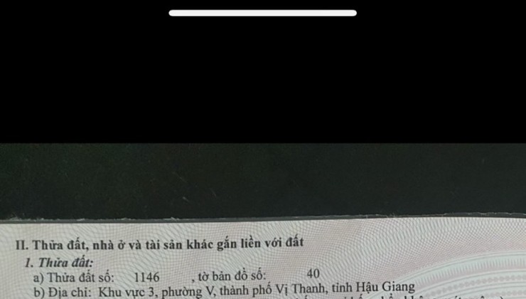 CHÍNH CHỦ BÁN GẤP 2 NỀN LIỀN KỀ Lô C9-10 và C9-11 Thành Phố Vị Thanh, Hậu Giang