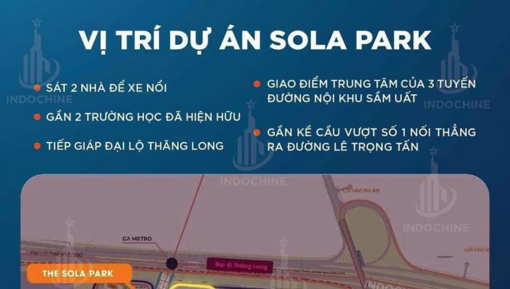 THE SOLA PARK BOOKING SỚM NHẬN NGAY CK 3% --HTLS 80% -0846859786