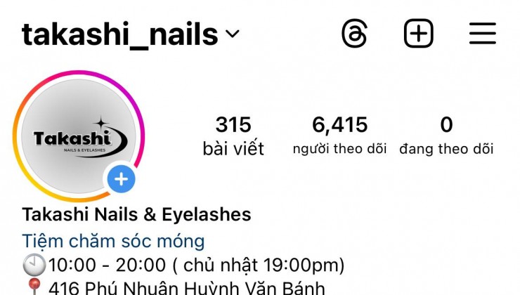 Sang tiệm Nail & Mi có gu nằm trên đường lớn Huỳnh Văn Bánh, Q. Phú Nhuận