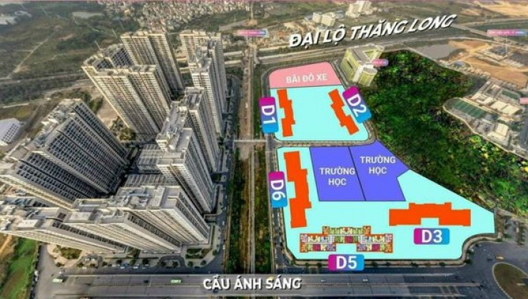 Bán 10 suất ngoại giao căn góc 2PN 2VS - 61 m2, Đông Nam, siêu đẹp dự án Trust City văn Giang