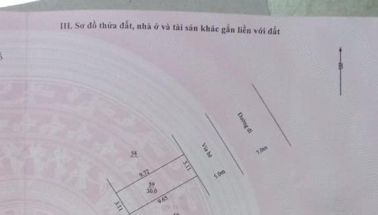 CC bán lô đất 30m2, 2.x tỷ, tk3, nằm ở vị trí đắc địa, vỉa hè 5m và đường rộng mênh mông, Kd bất chấp.