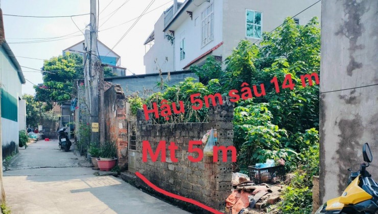 CC gửi bán Đất 74.5m2, mt 5m, tk4, full thổ cư, Xóm Xá, Chúc Sơn, giá 2.x tỷ (x tiểu học).