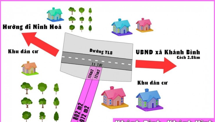 BÁN GẤP 2 LÔ MẶT TIỀN TỈNH LỘ 8, KHÁNH BÌNH, KHÁNH VĨNH.