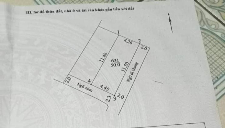 Cc gửi bán 125m2, giá chỉ 2x tr/m2, tk2, Phú Hữu, Phú Nghĩa, Chương Mỹ, HN, ô tô, mặt ngõ, phân 2 lô.