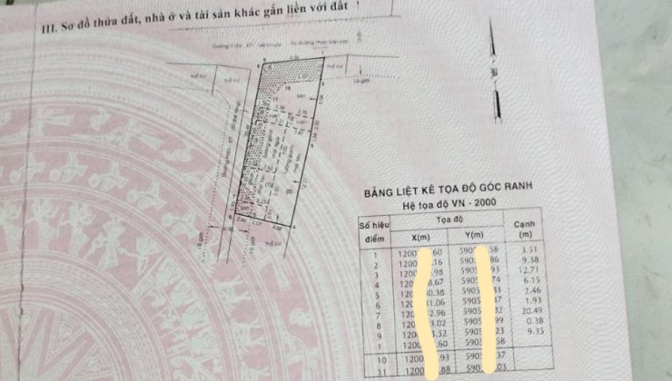 Bán nhà Phan Văn Hớn HM, 220m2, 1L, ngang 9.3m, Đ. 5m giảm giá hơn 500tr