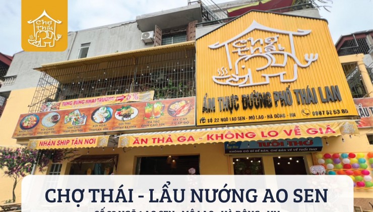 Chính chủ sang nhượng Quán Ăn Phố Ao Sen – Hà Đông - Hà Nội