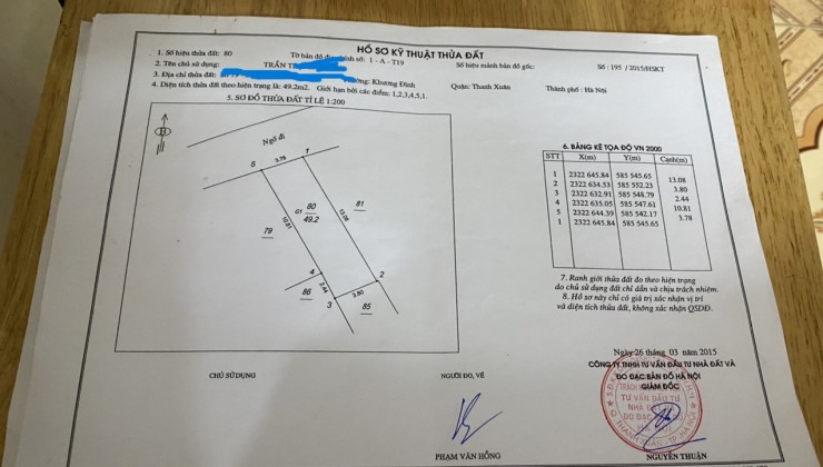 ⚜️ SIÊU RẺ CHỈ 3.65 TỶ, NHÀ PHỐ HOÀNG VĂN THÁI, Ô TÔ TRÁNH, 50M2 MT 4M ⚜️