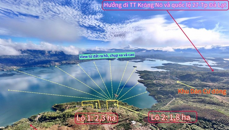 Bán đất mặt tiền đường nhựa liên tỉnh, đất có 82m mặt tiền đường nhựa và có 270m mặt tiền hồ