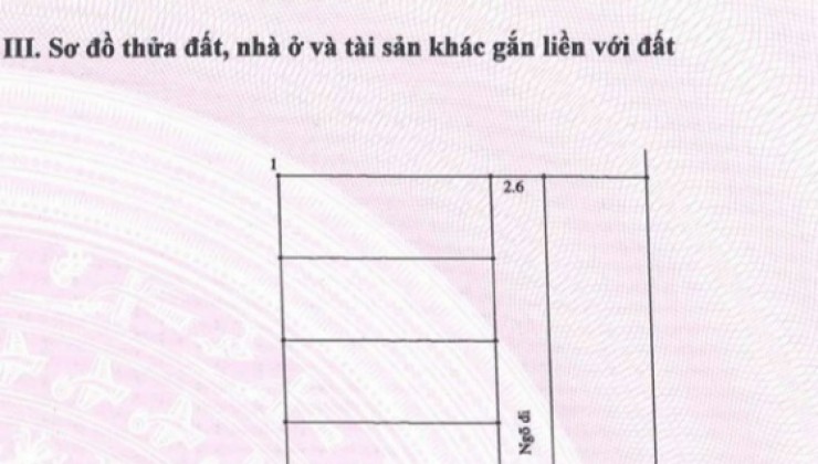 Lô đất 46m2, giá đầu tư nhỉnh 1 tỷ, tk3, ô tô vào đất, xã Ngọc Hoà, Chương Mỹ