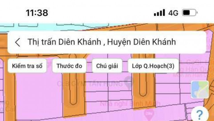 BÁN ĐẤT THỊ TRẤN DIÊN KHÁNH GIÁ CHỈ 1,65 tỷ