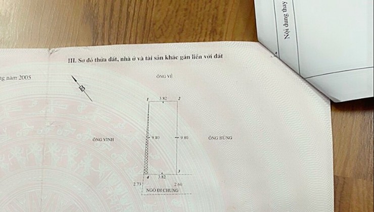 Bán nhà Hào Khê - Quán Nam, diện tích 38m 3 tầng GIÁ 2.68 tỉ ngõ cực nông