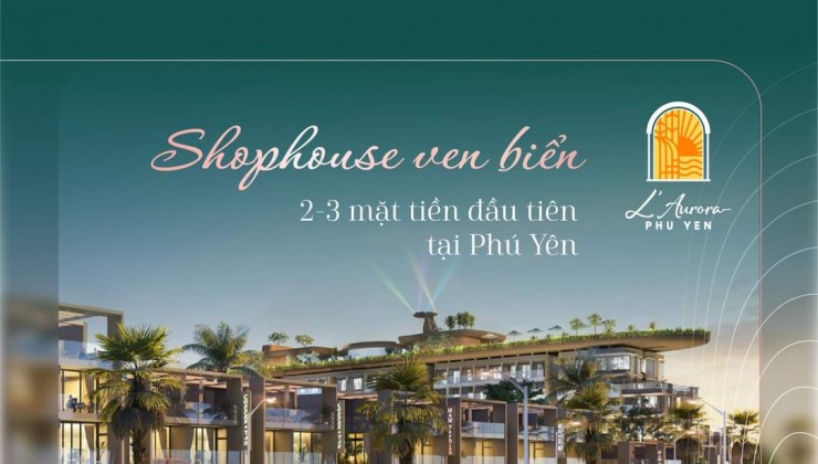 Shophouse ven biển mặt phố đi bộ 24/7, chỉ từ 2,6 tỷ/NHHT 70%,lãi 0%,chiết khấu đến 2 tỷ