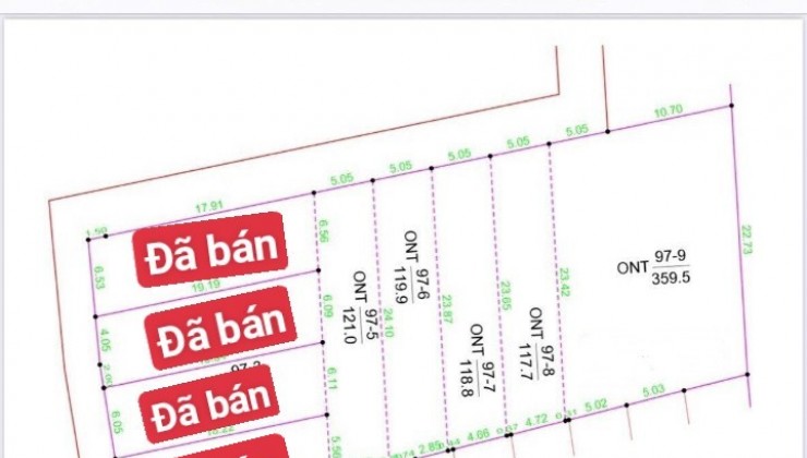 -Chỉ Còn 5 Lô Duy Nhất Trong Cụm 9 Lô Full Thổ Cư. Trung Tâm Sông Cầu. Ngay Sân Vận Động .