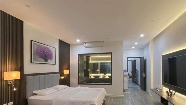 Siêu phẩm Long Biên 82m x 8 tầng, view hồ, ôtô tránh, thang máy, full nội thất cao cấp