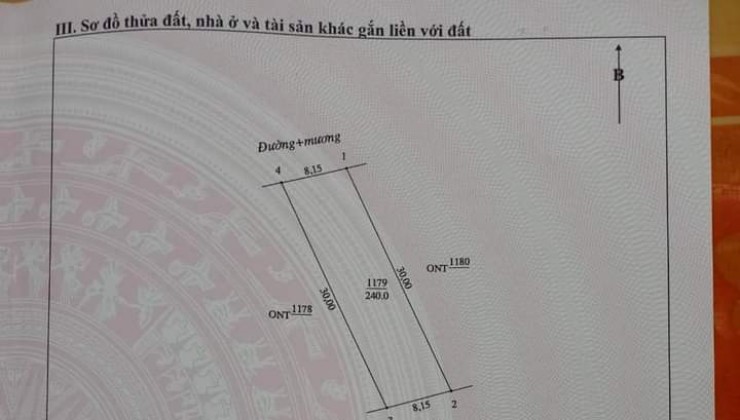 NÓNG !!! CHÍNH CHỦ CẦN BÁN LÔ ĐẤT TẠI NGHI LỘC - NGHỆ AN