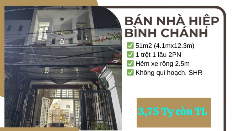 Bán nhà Đường số 6,Gần Đường Quốc Lộ 13, Hiệp Bình Chánh, Thủ Đức - 51m2 - 3,75 TY