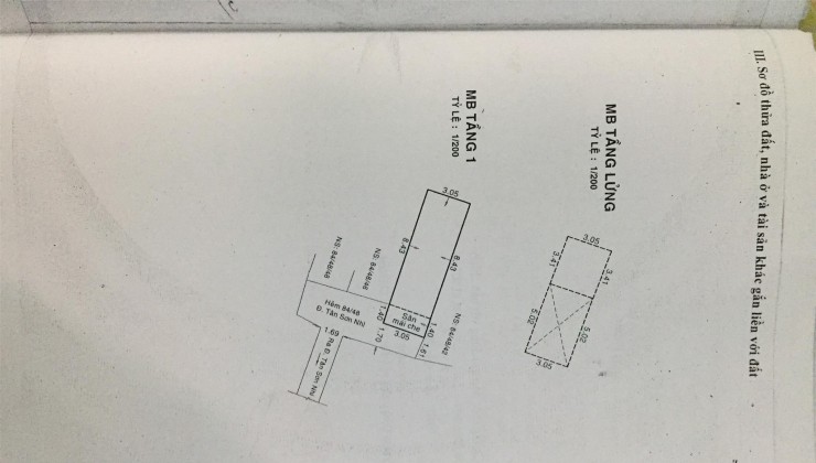 NHÀ CHÍNH CHỦ - Vị Trí Đẹp Tại Phường Tân Sơn Nhì, Quận Tân Phú - TP Hồ Chí Minh