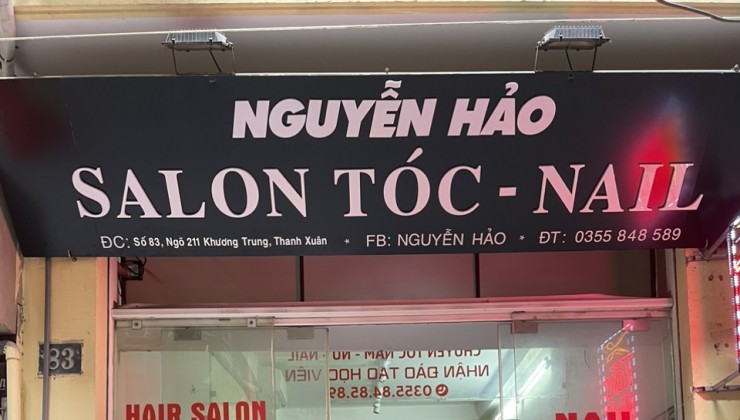 CHÍNH CHỦ CẦN SANG NHƯỢNG QUÁN TÓC VÀ NAIL Địa chỉ: Số 83 ngõ 211, Khương Trung, Thanh Xuân, Hà Nội