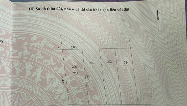 Chính chủ gửi bán lô đất Bình Vọng - Xã Văn Bình - Thường Tín - HN.