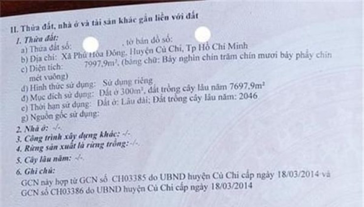 ĐẤT ĐẸP - GIÁ TỐT - Cần Bán Nhanh Lô Đất Vị Trí Đắc Địa Tại Phú Hòa Đông, Củ Chi, TP Hồ Chí Minh