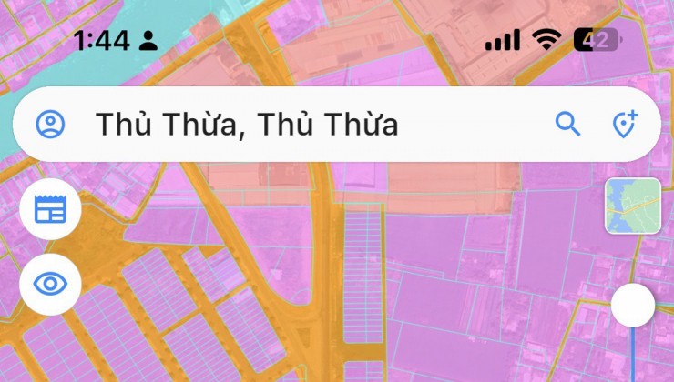 Đất (5x20) 100m2 SHR nằm ngay trung tâm hành chính Thủ Thừa