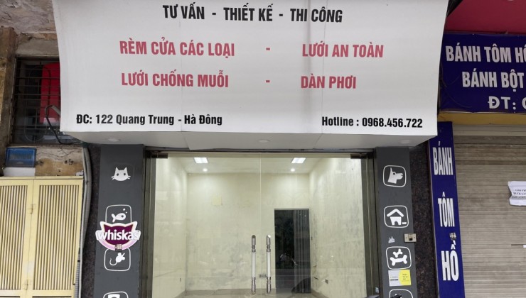 Chính chủ cho thuê tầng 1 mặt bằng kinh doanh, văn phòng, bán hàng online tại số 122 A Quang Trung, Hà Đông, Hà Nội