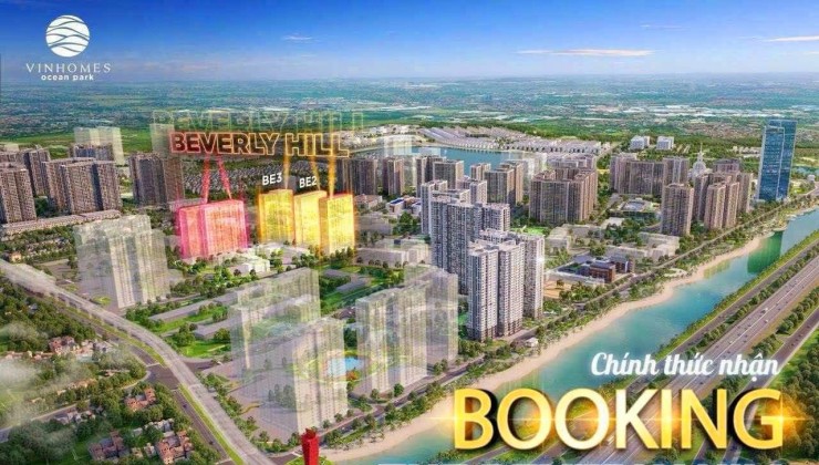 Căn 3PN view đẹp hướng Đông Nam Vinhomes Ocean Park vốn bỏ ra 720tr đóng  1% mỗi tháng