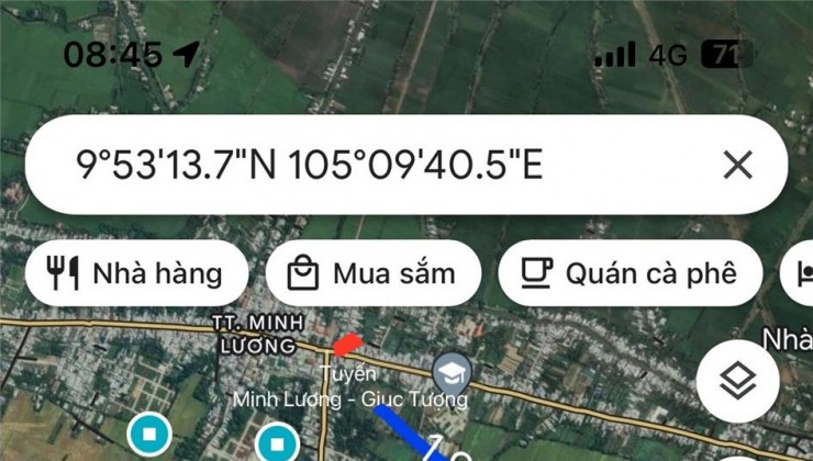 ĐẤT ĐẸP - GIÁ TỐT - Cần Bán Nhanh 2 Nền Đất Mặt Tiền Đường TT Minh Lương, Châu Thành, Kiên Giang