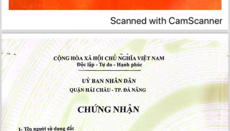 Chính Chủ Cần Bán Lô Đất Nền Đường Hoàng Xuân Nhị, Quận Hải Châu, Đà Nẵng