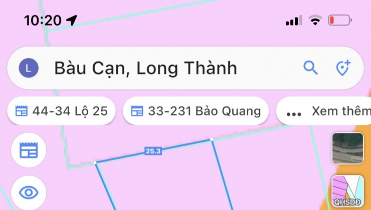 Bán đất Sân bay Long Thành tại Bàu Cạn giá tốt