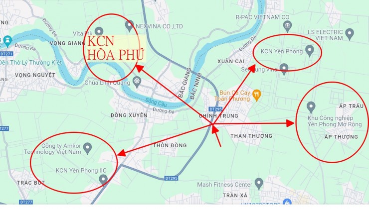 !! HÓT * CHÍNH CHỦ BÁN LÔ ĐẤT LÀN 2 ĐƯỜNG 295, GẦN CẦU ĐÔNG XUYÊN YÊN PHONG, BẮC NINH – GIÁ 1Tỷ550 => LIÊN HỆ 0969388122