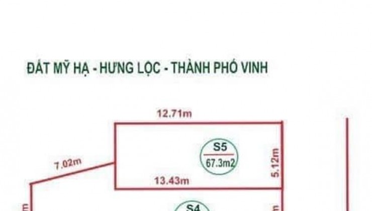 ĐẤT ĐẸP- GIÁ TỐT – CHÍNH CHỦ CẦN BÁN LÔ ĐẤT tại Xóm Mỹ Hạ, Xã Hưng Lộc - Tp Vinh - Nghệ An