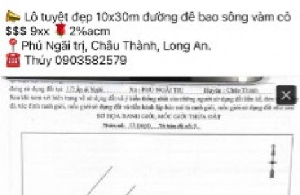 HOT! Bán đất đẹp giá tốt - Vị trí đắc địa tại Châu Thành, Long An