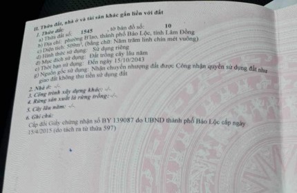 BÁN ĐẤT 2 MẶT TIỀN ĐẸP - Vị Trí Đẹp Tại Phường Blao,TP Bảo Lộc (đăng tin, qc đừng gọi)