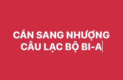 SANG NHƯỢNG CÂU LẠC BỘ BI-A TẠI THANH TRÌ, HÀ NỘI