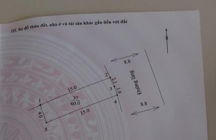 Cc F0 gửi bán đất trục chính liên xã trung tâm 60m2, mt 4m, tk5, chỉ 2.x tỷ, Ninh Sơn, tt Chúc Sơn, Chương Mỹ, ô tô, kinh doanh