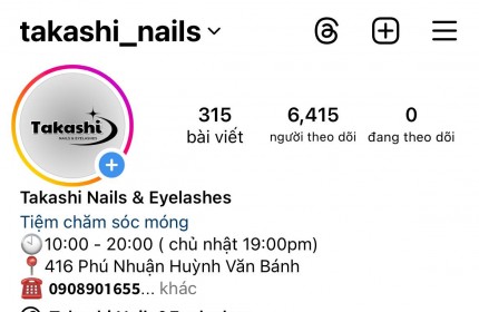 Sang tiệm Nail & Mi có gu nằm trên đường lớn Huỳnh Văn Bánh, Q. Phú Nhuận