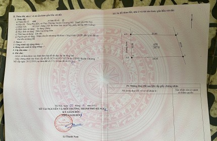 Đất 387m2, Full thổ cư, tk 4, Thụy Hương, Chương Mỹ, giá chỉ 1x tr/m2, ô tô, ngõ thông