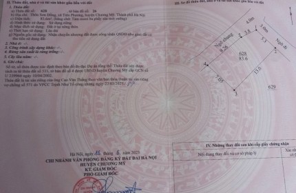 Đất Sơn Đồng, Tiên Phương, DT 83.6m2, full thổ cư, tk6, lô góc ô tô, phân lô, đầi tư giá chỉ 1.x tỷ (x tý hon)